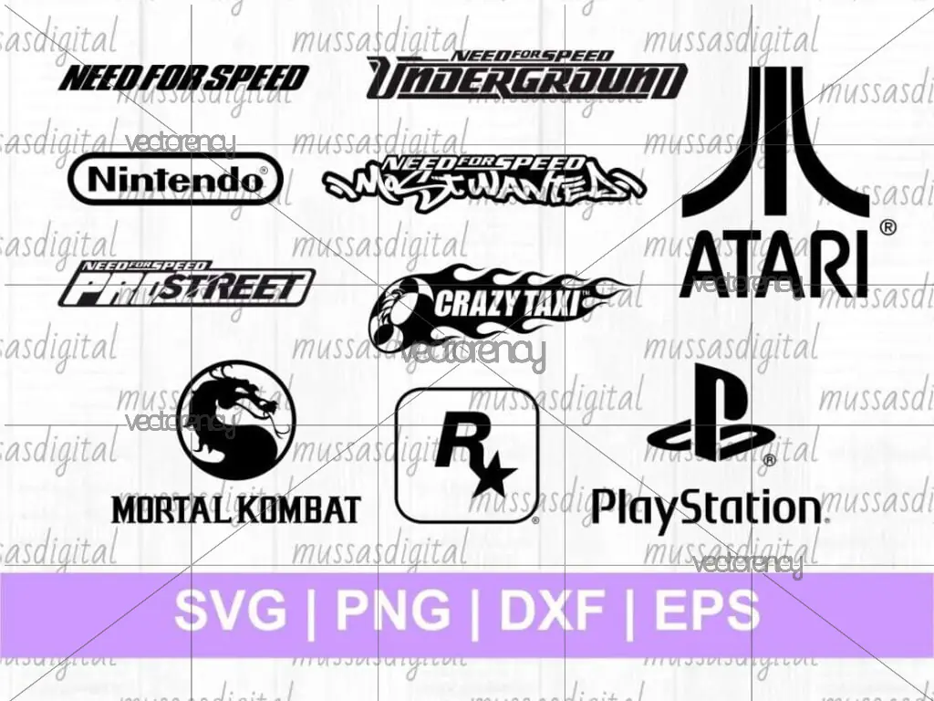 90s Gamer Logo SVG