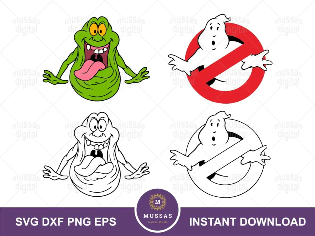 Ghostbusters Slimer SVG PNG EPS DXF