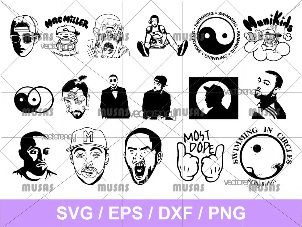 Mac Miller SVG Vector Bundle