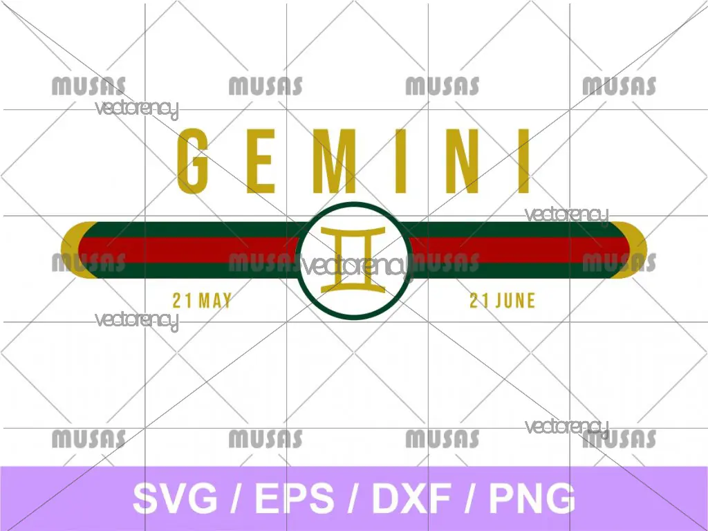 Gucci Gemini Zodiac SVG