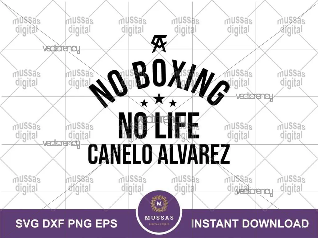 No Boxing No Life Canelo Alvarez SVG