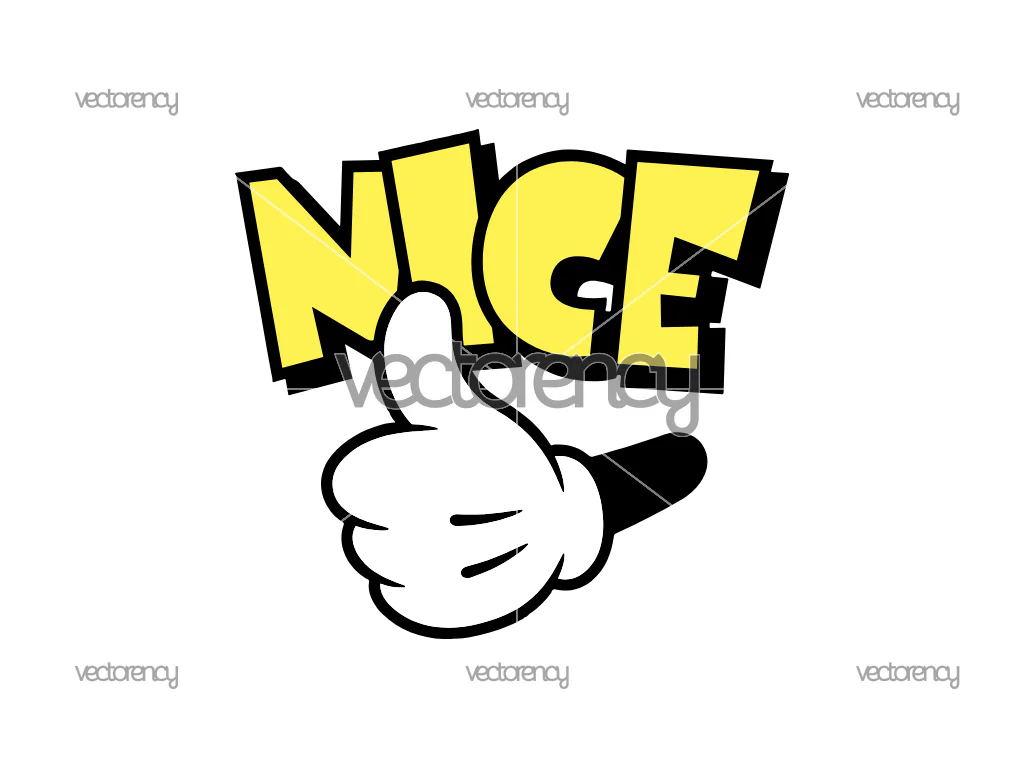Nice SVG Mickey Mouse Hand Gesture PNG