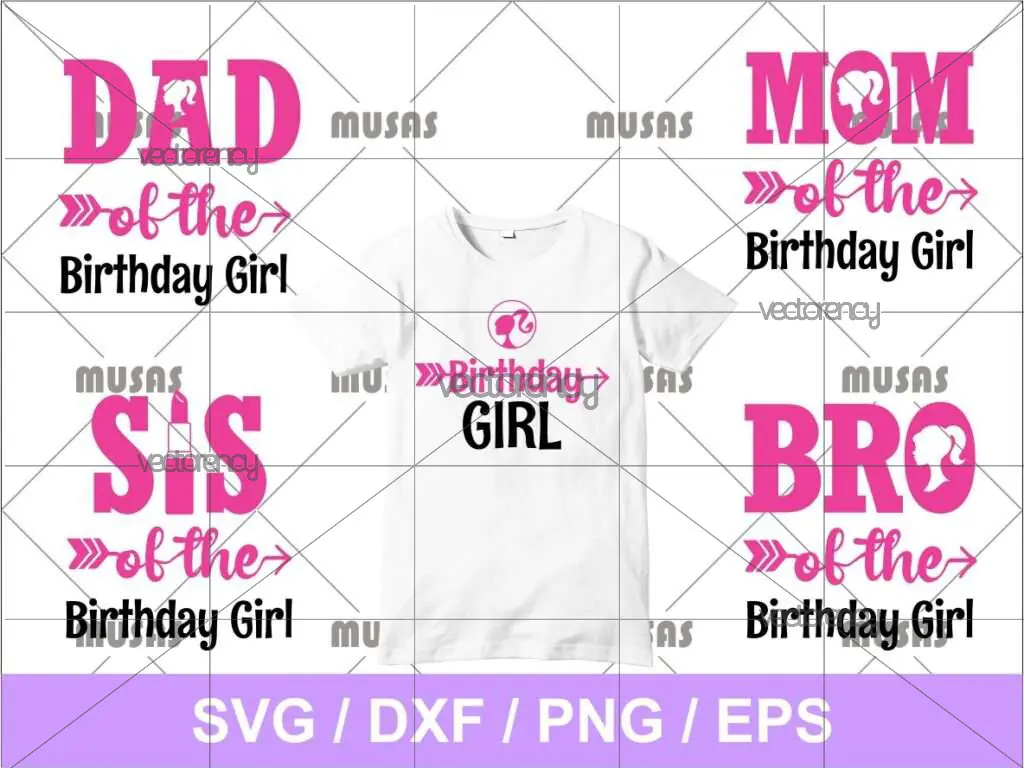 Birthday Girl Barbie SVG