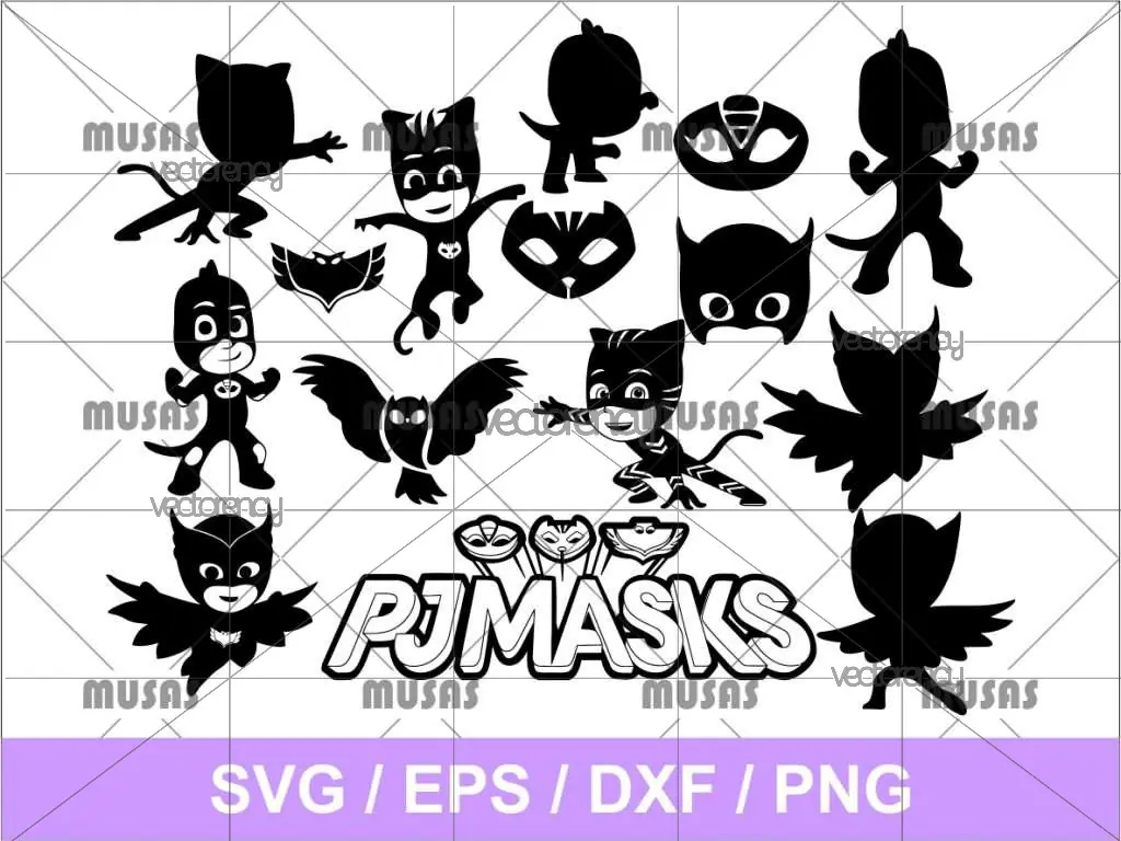 PJ Mask SVG Bundle