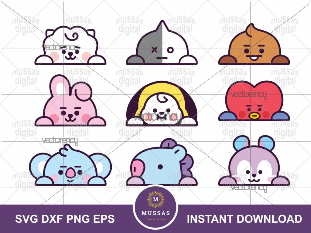 BTS Peak a Boo SVG PNG Vector Download