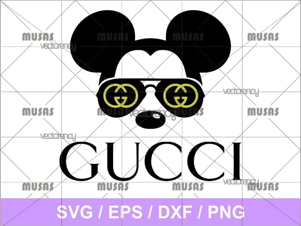 Mickey Gucci SVG