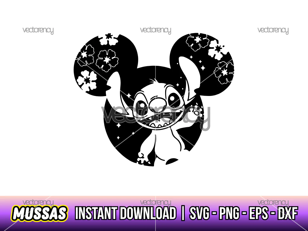 Stitch SVG Clipart PNG
