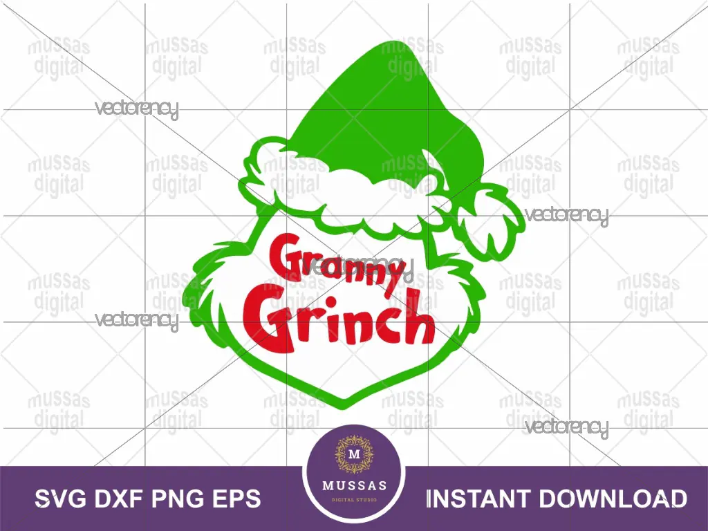 Granny Grinch SVG