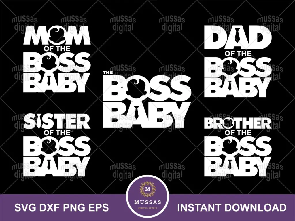 Boss Baby Shirt Family PNG SVG Download