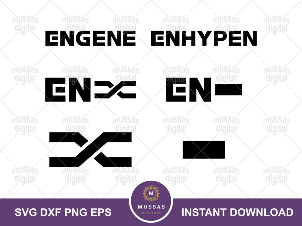 ENHYPEN ENGENE SVG Logo Bundle | Vectorency