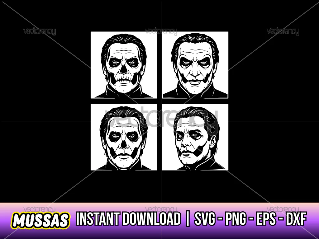Band Ghost Papa Emeritus SVG Vector PNG Image DXF