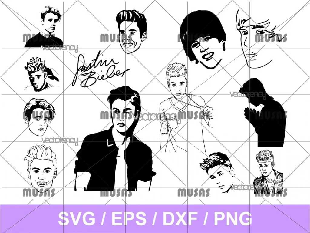 Justin Bieber SVG