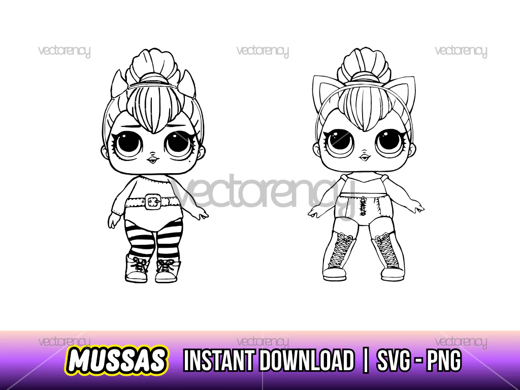 Queen Bee LOL Doll Clipart SVG PNG