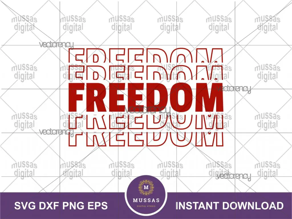 Freedom Mirror Style SVG