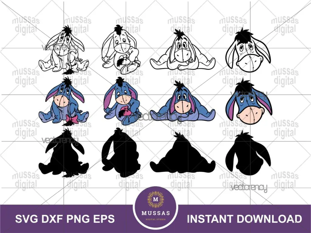 Eeyore Winnie The Pooh SVG Cricut File