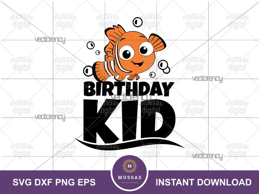 Nemo Birthday Boy SVG Cricut