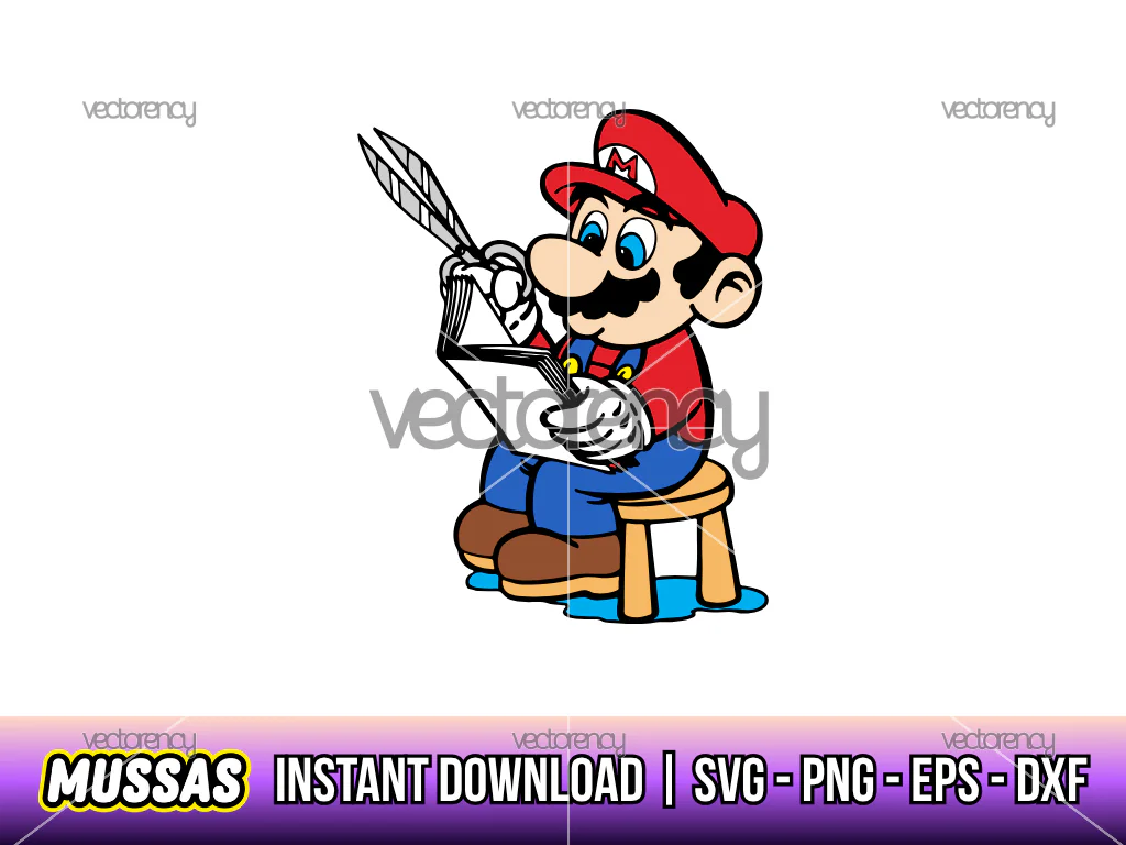 The Cunning Mario Makes a Plan of Salvation Image Vector SVG PNG