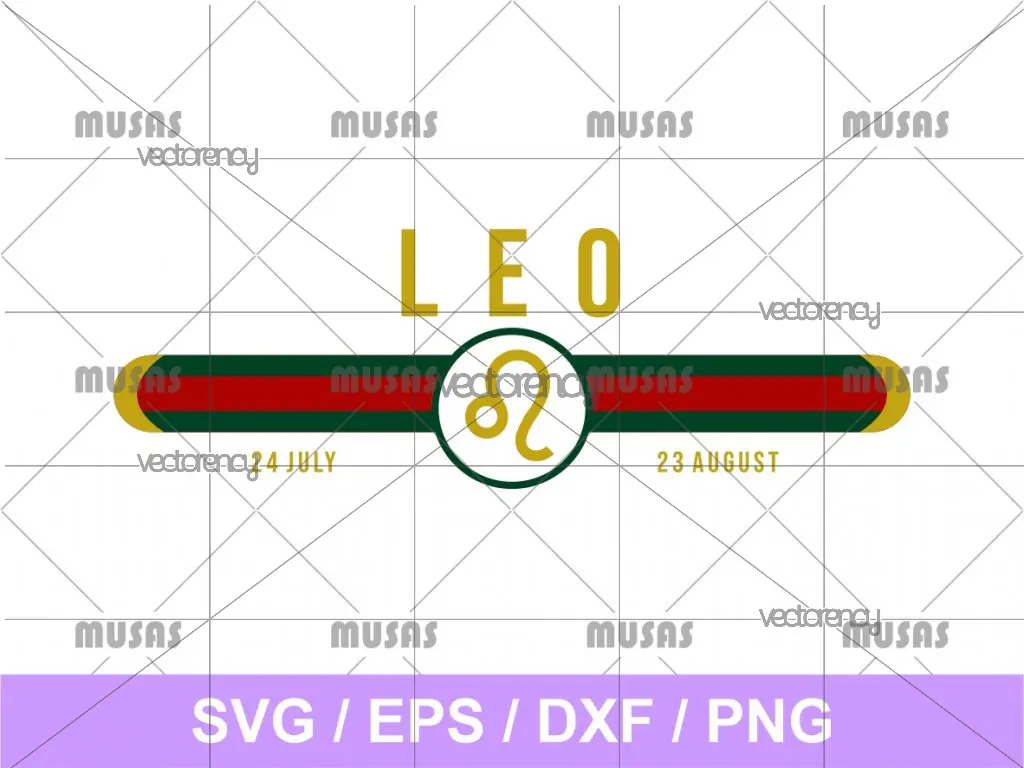 Gucci Leo Zodiac SVG