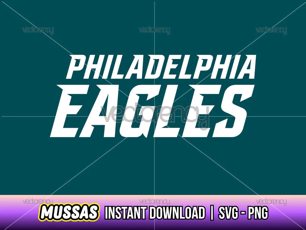 Philadelphia Eagles Typography Text Design