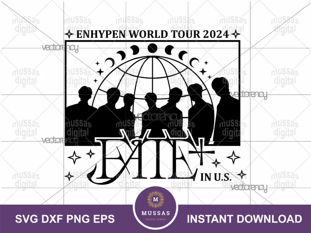 Enhypen Fate Plus U.S. Tour SVG