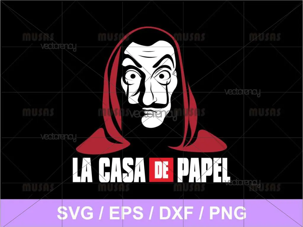 La Casa De Papel Money Heist SVG