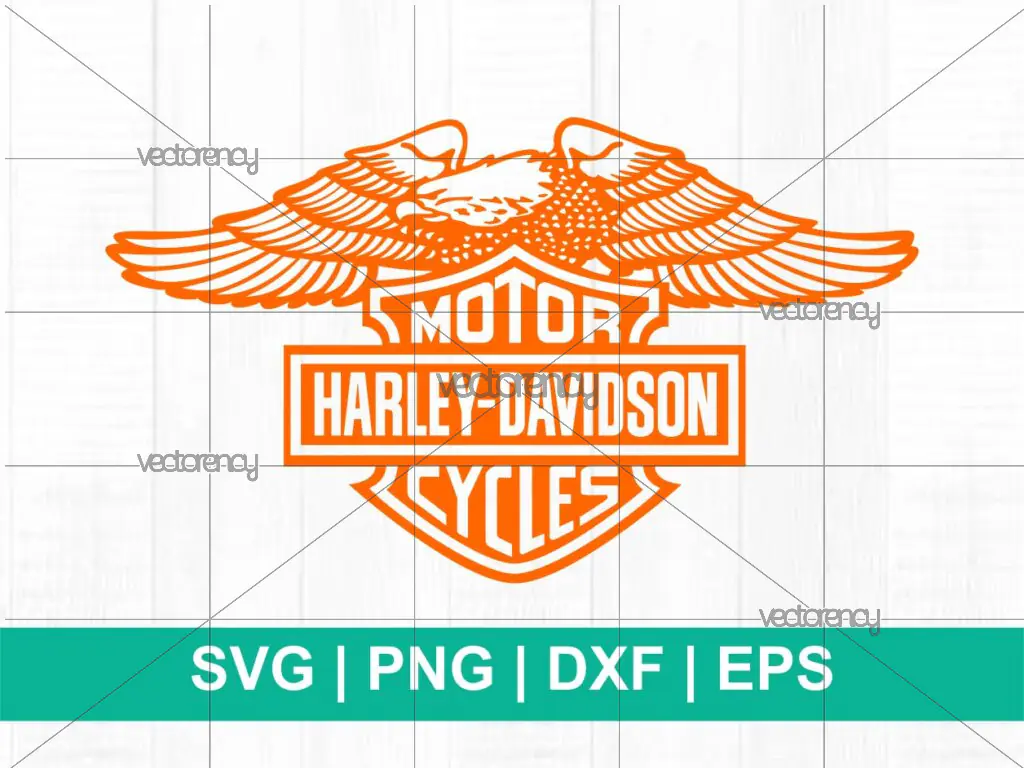 Harley Davidson Eagle Silhouette Cut File