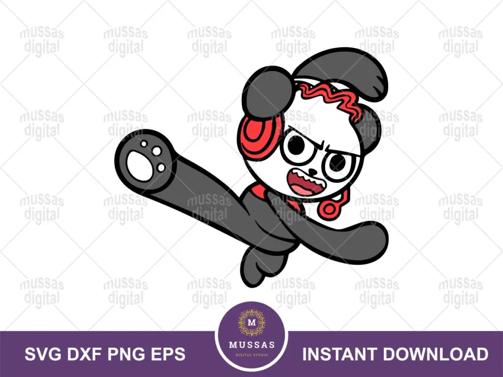 Combo Panda SVG, Ryan’s World Character PNG