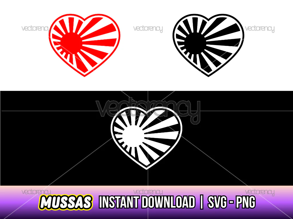 JDM Heart SVG PNG HD Transparent