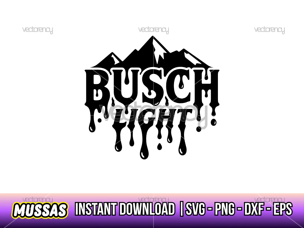 Busch Light Logo PNG Drip SVG Vector