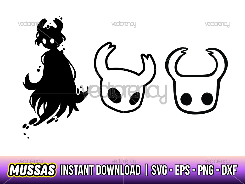 Hollow Knight SVG File Face