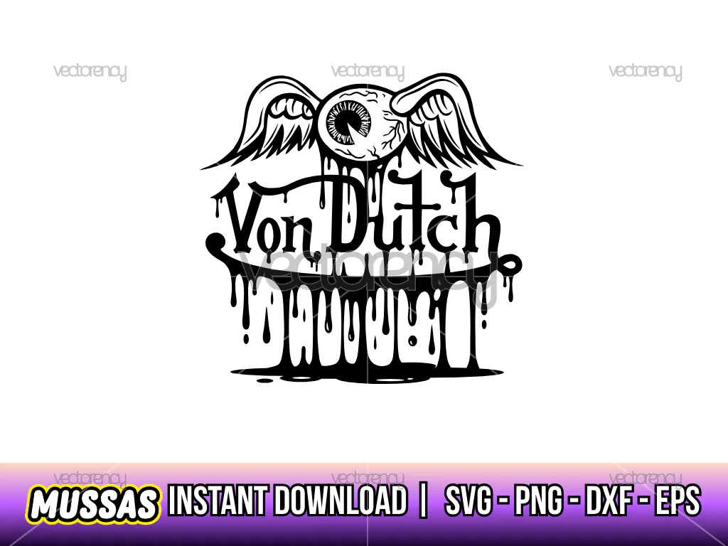 Von Dutch Fun Logo Vector SVG Clipart Image