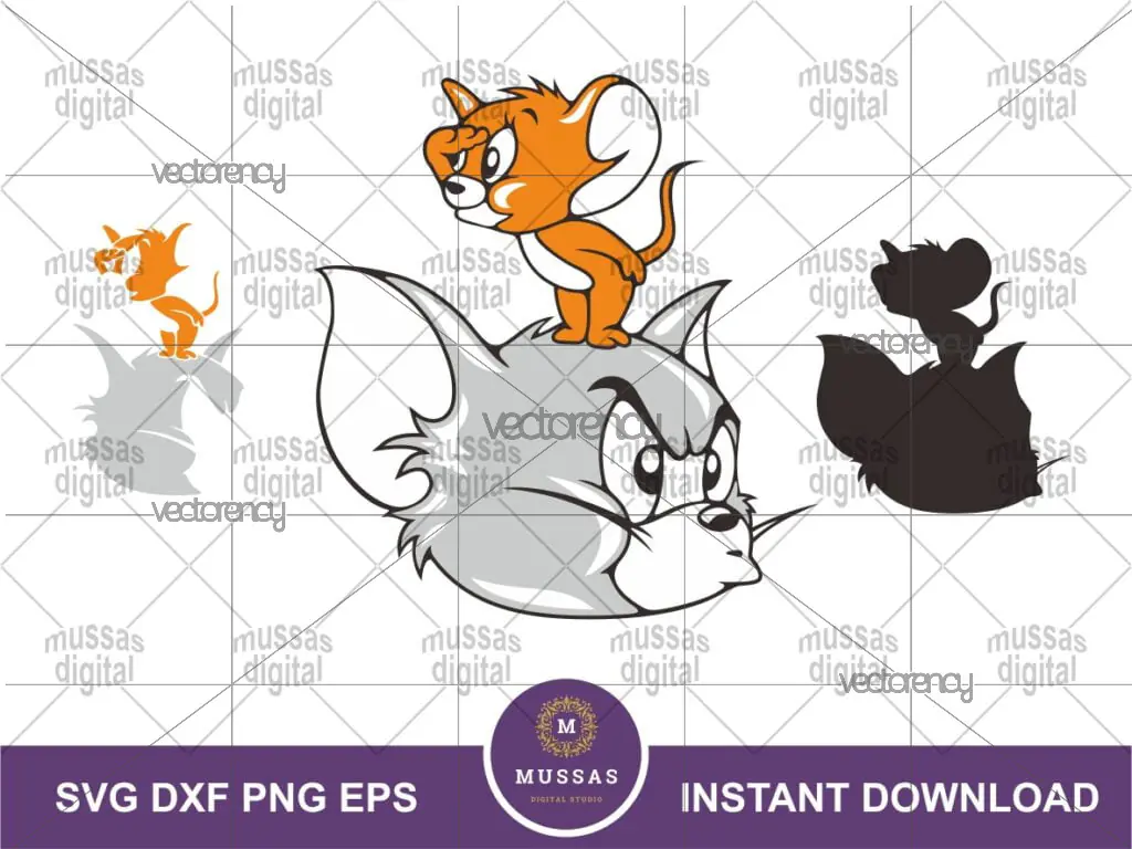 Tom and Jerry SVG Layer Cricut Cut Files