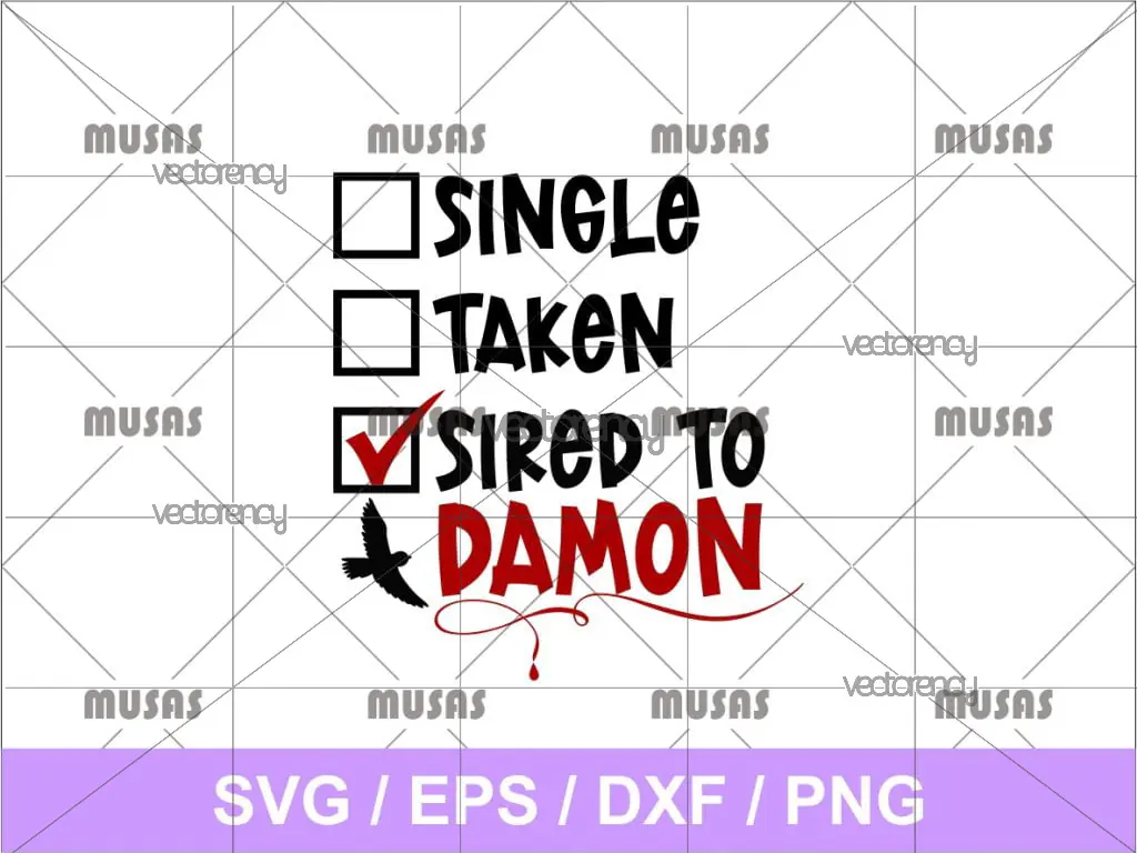 Sired to Damon SVG