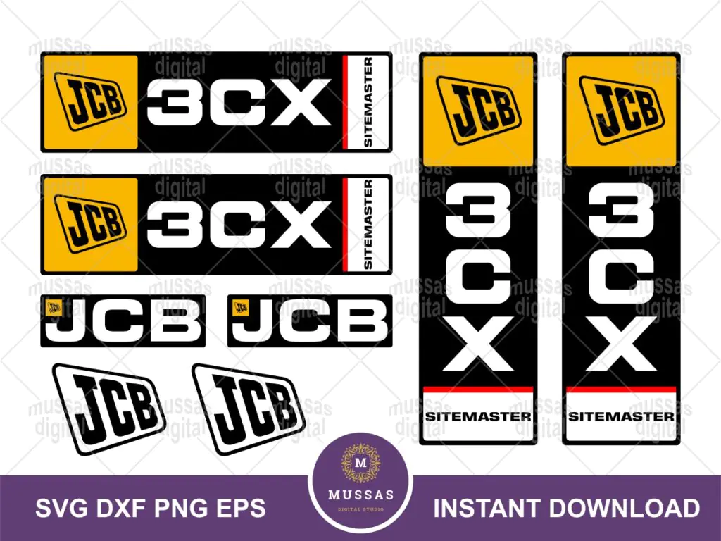 JCB 3CX Sitemaster SVG Vector Graphic