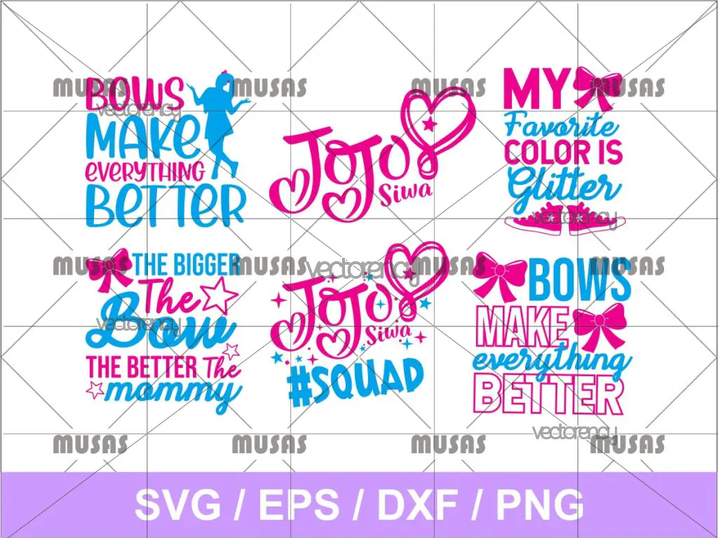 Squad Jojo Siwa SVG Bundle