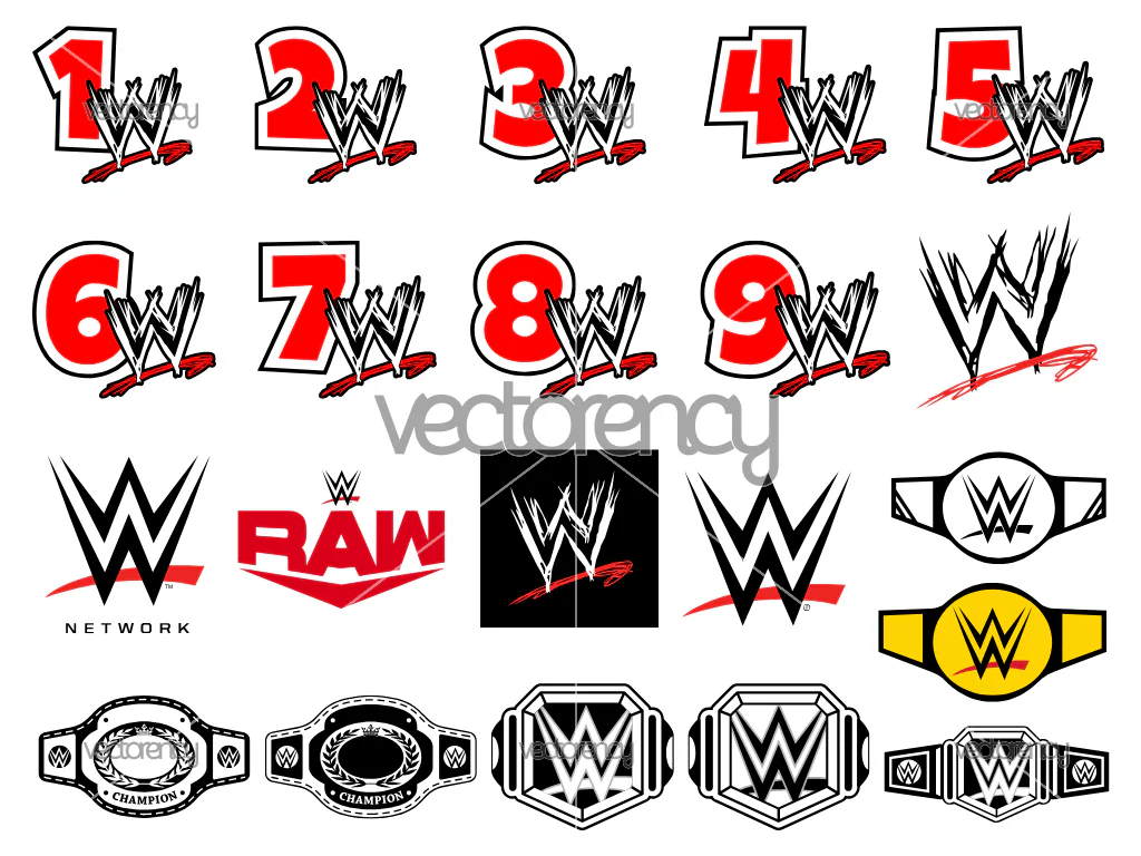 WWE SVG Bundle Cricut Belt Family Shirt PNG EPS DXF