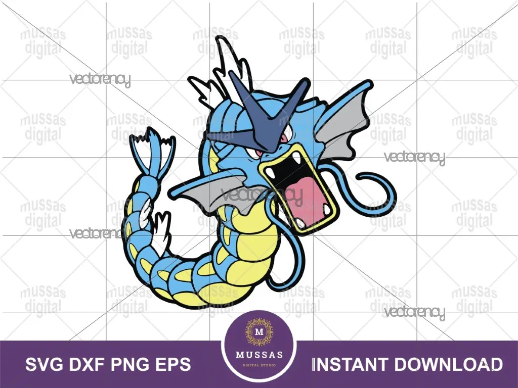 Gyarados Pokemon SVG