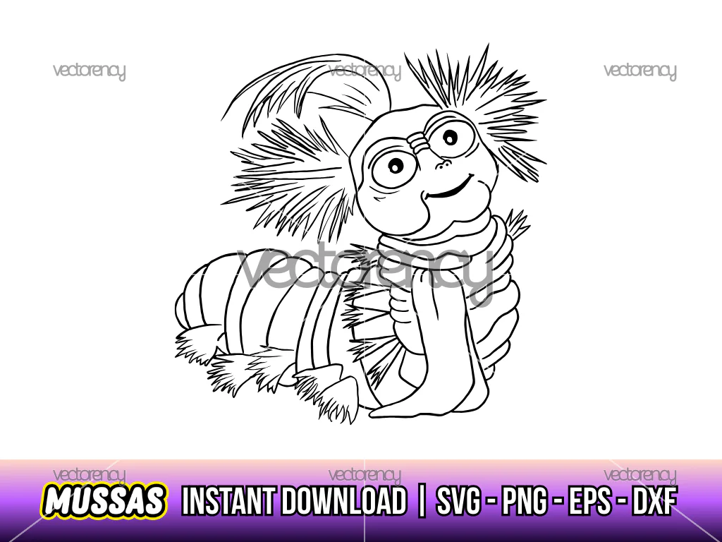 Ello Worm Labyrinth Drawing Vector SVG Outline PNG DXF Files