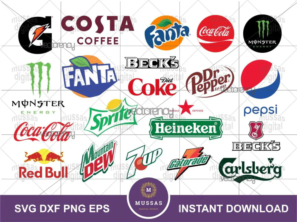 Soft Drinks Soda Brand Logo SVG Vector