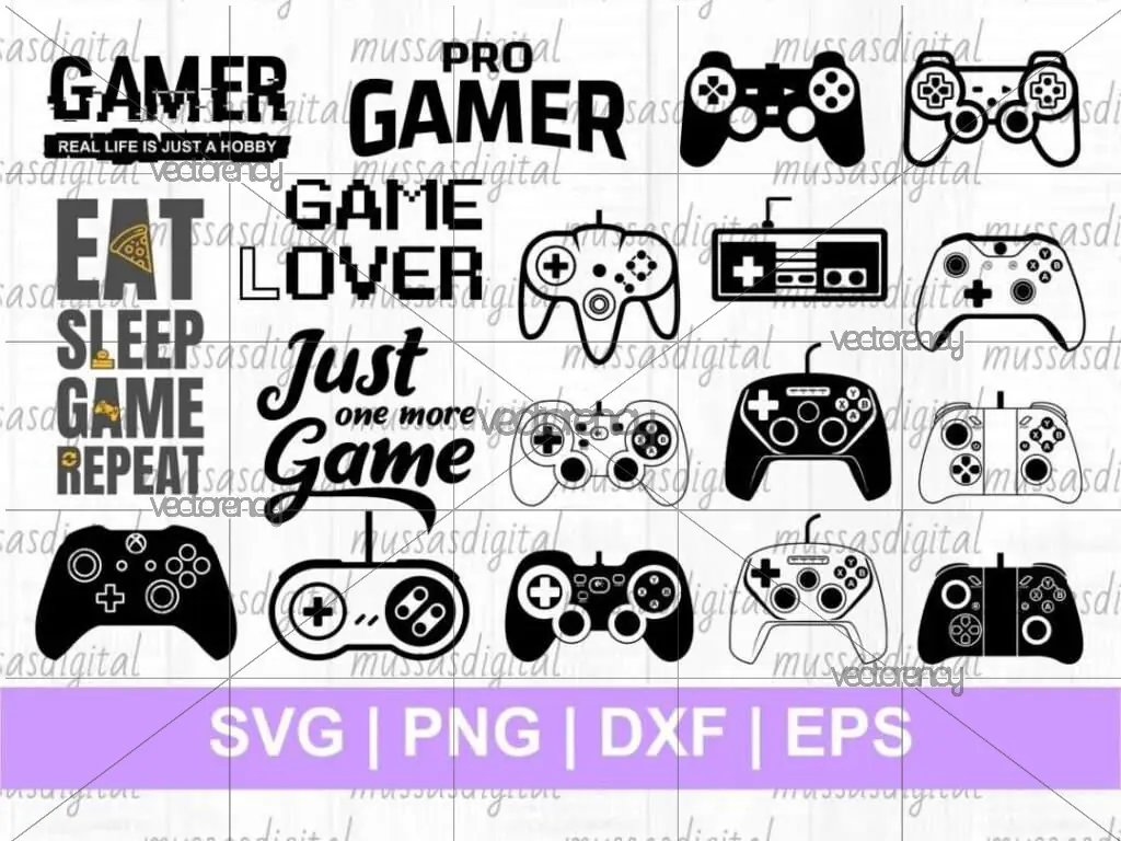 Video Game Controller SVG Bundle