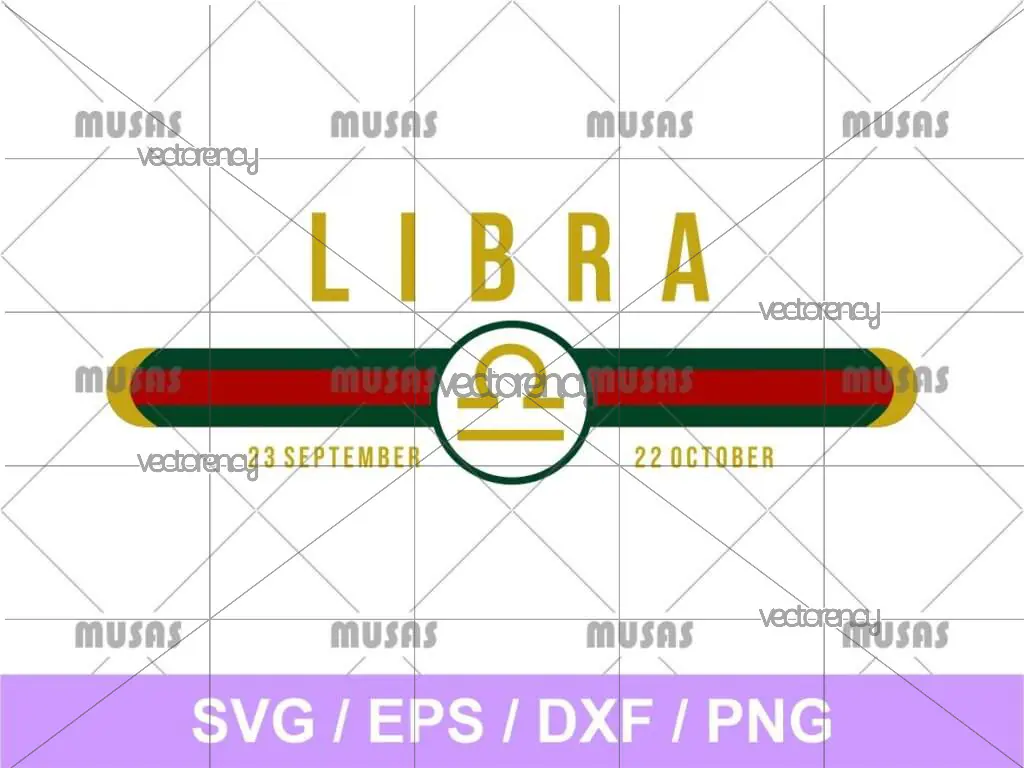 Gucci Libra Zodiac SVG