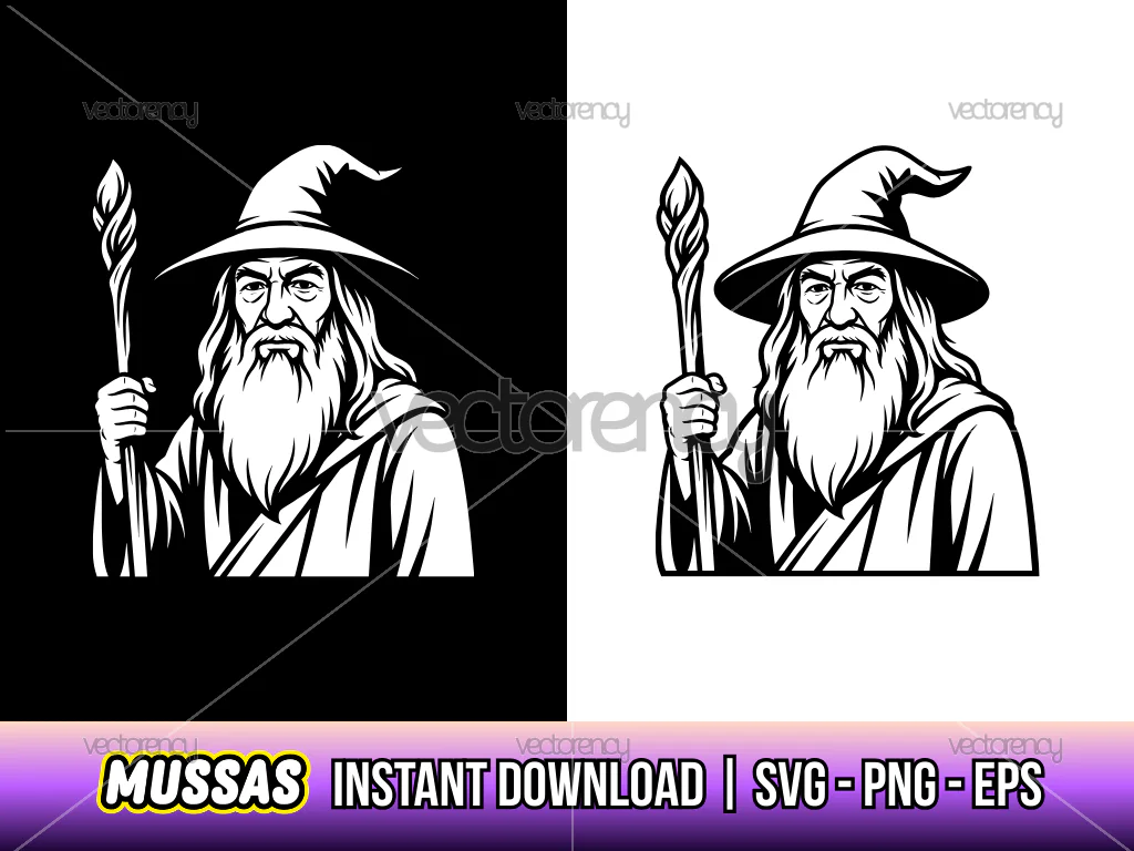 Gandalf SVG Vector Image