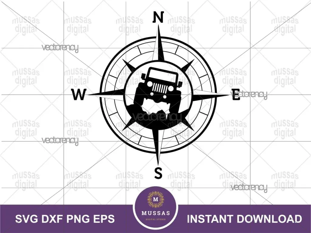 Jeep Compass SVG Cut File