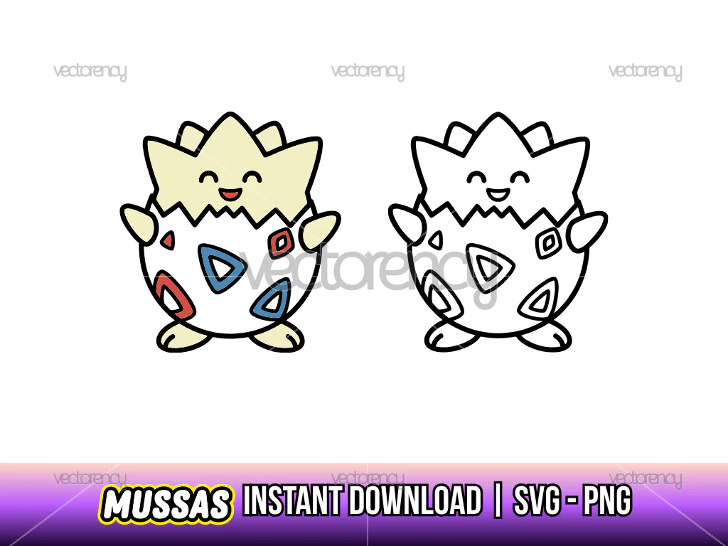 Togepi Pokemon Clipart Image SVG PNG Transparent HD