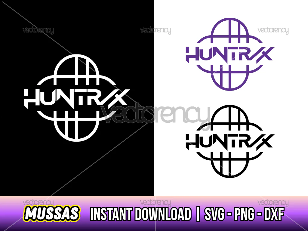 Kpop Huntrix Band Demon Hunter PNG DXF SVG Vector