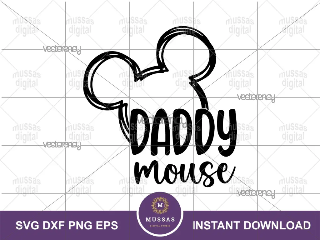 Father’s Day Special Get the Best Daddy Mouse SVG for Dad