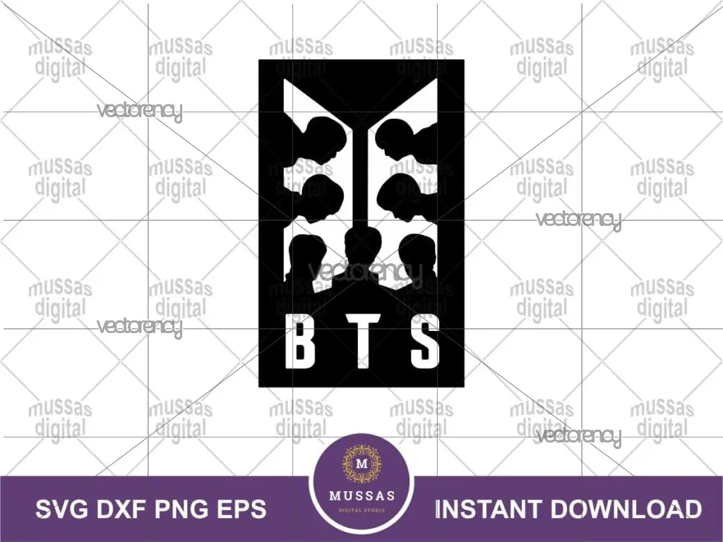 BTS Logo Silhouette SVG