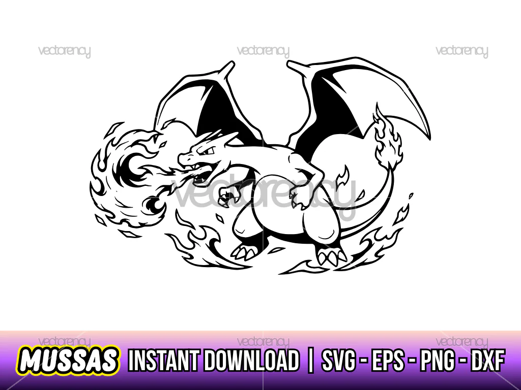 Charizard Clipart PNG SVG