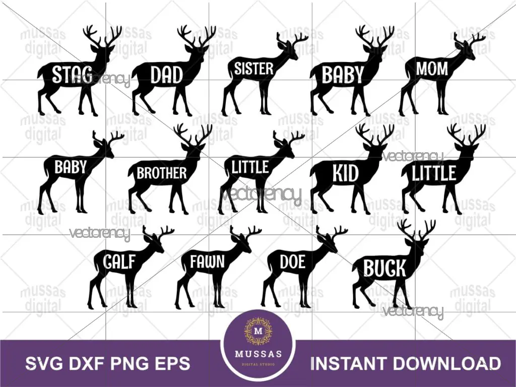 Deer Family SVG Bundle