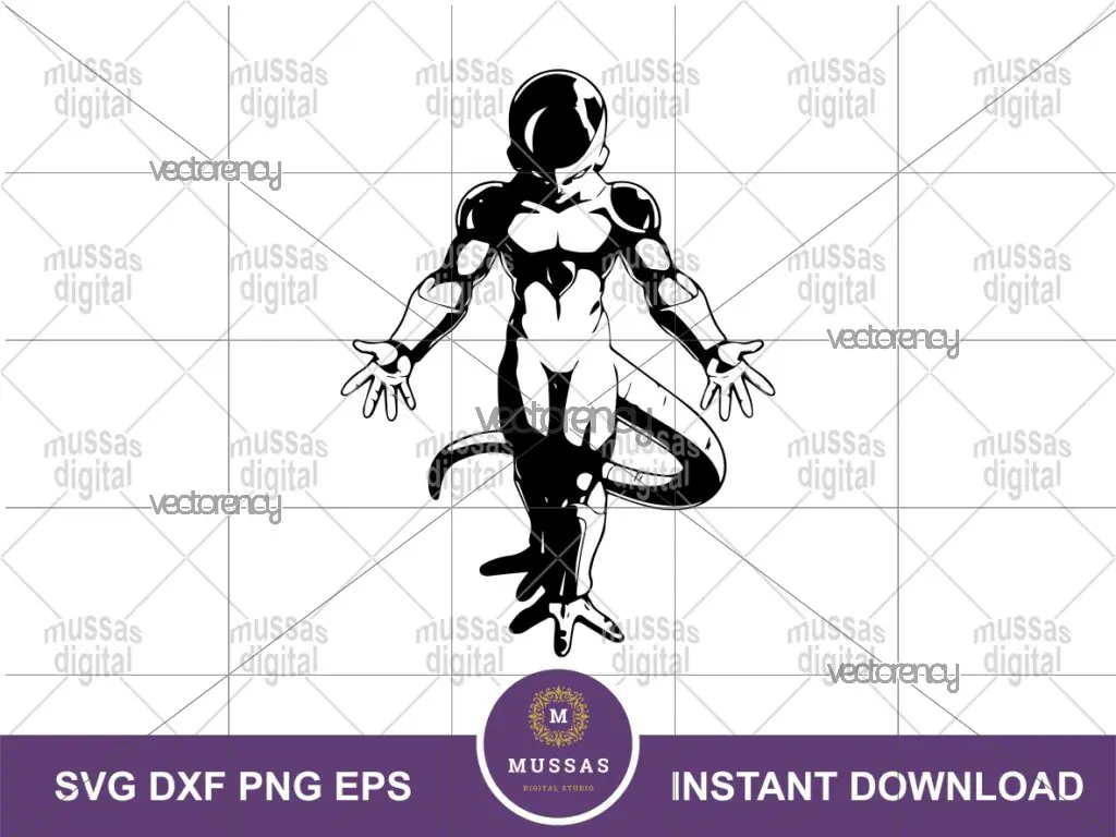 Frieza SVG Cut File Dragon ball Z Super Clipart